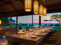 Villa Jagaditha, Dining at sunset