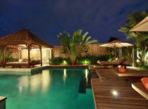 Villa Sesari, Pool at Night