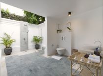 Villa Batujimbar, Bali pavilion bedroom two ensuite bathroom